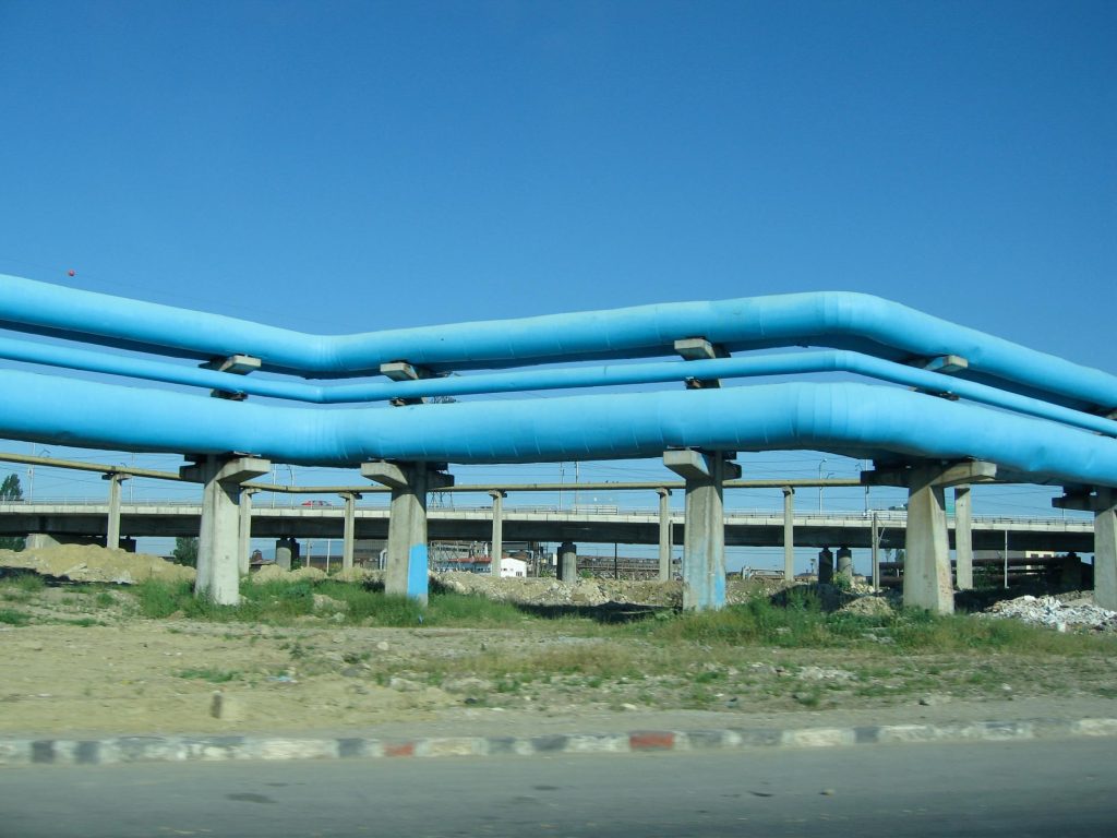 Somewhere in the USA: Blue Pipes